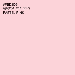 #FBD3D9 - Pastel Pink Color Image